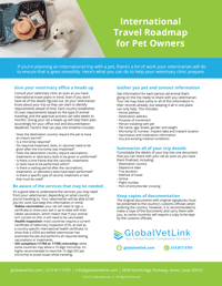 International Pet Travel Road Map-1